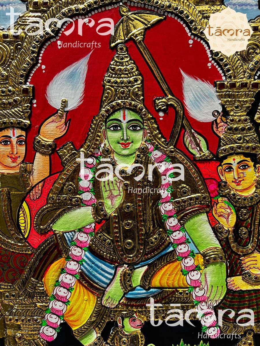 Tanjore Painting - Ramar Pattabishekam - Image 2