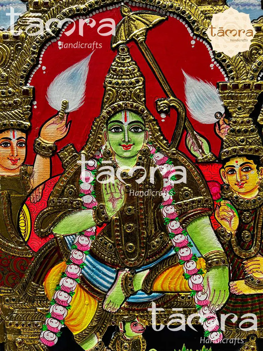 Tanjore Painting - Ramar Pattabishekam - Image 2