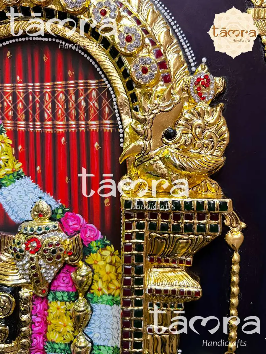 Tanjore Painting - 3D Balaji Tanjore Painting - Image 8