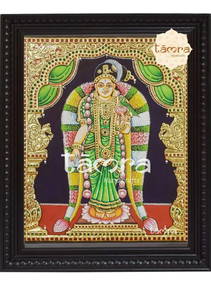 Tanjore Painting - Andal Devi