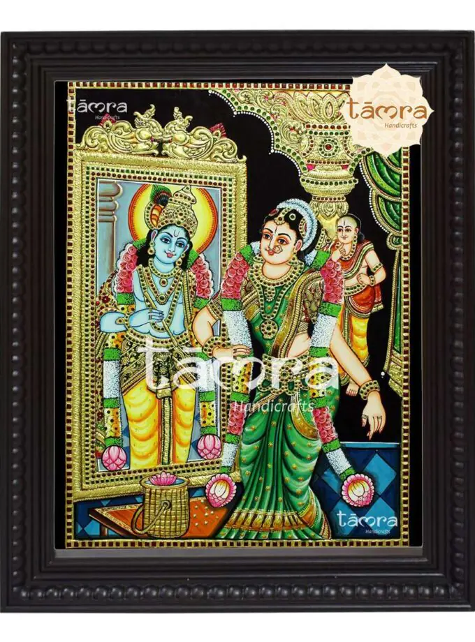 Tanjore Painting - Andal Rangamannar
