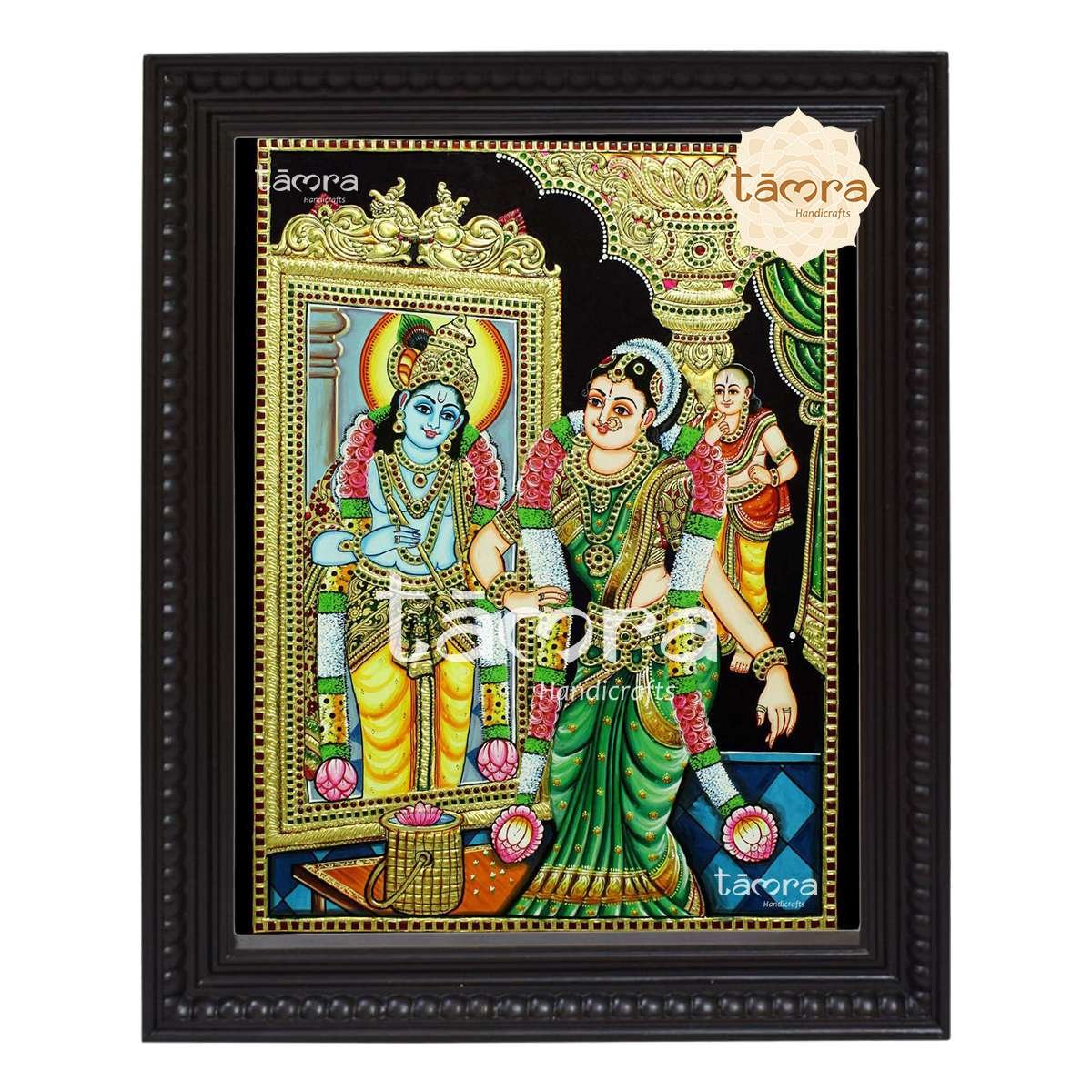 Tanjore Painting - Andal Rangamannar