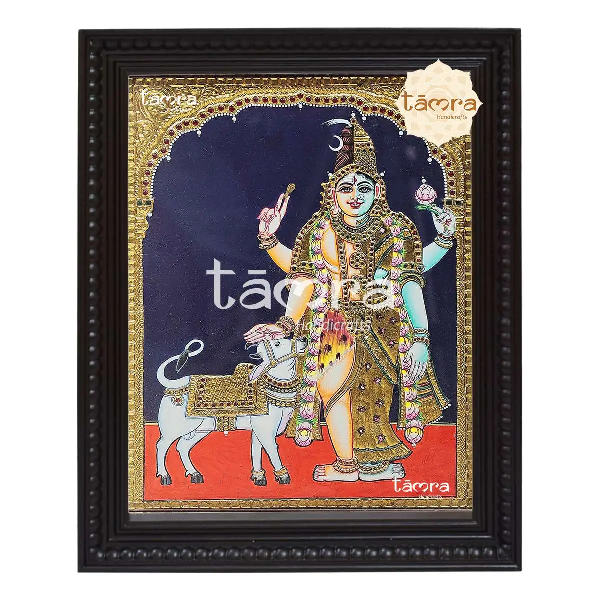 Tanjore Painting - Ardhanarishvara