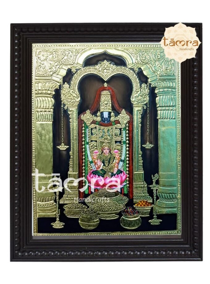 Tanjore Painting - Balaji Lakshmi Tanjore Painting