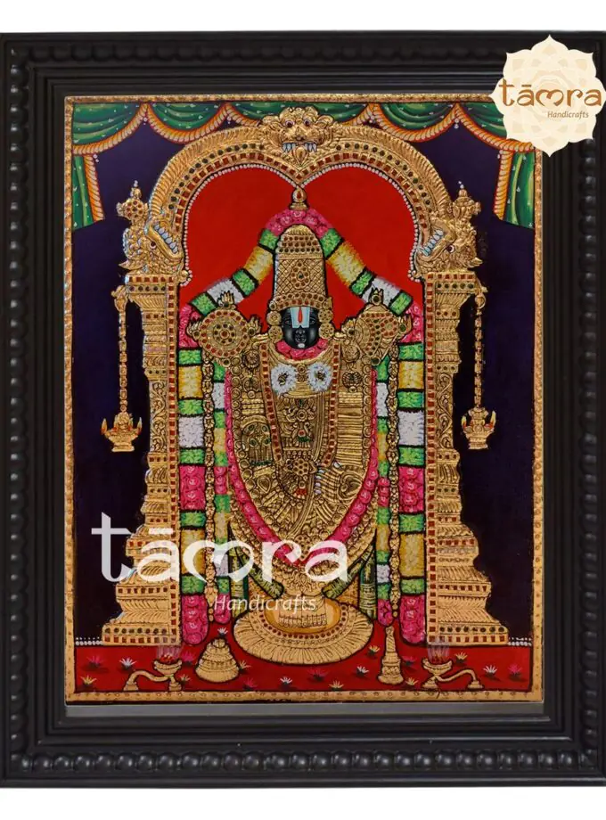 Tanjore Painting - Venkata Chalapathi Tanjore Painting