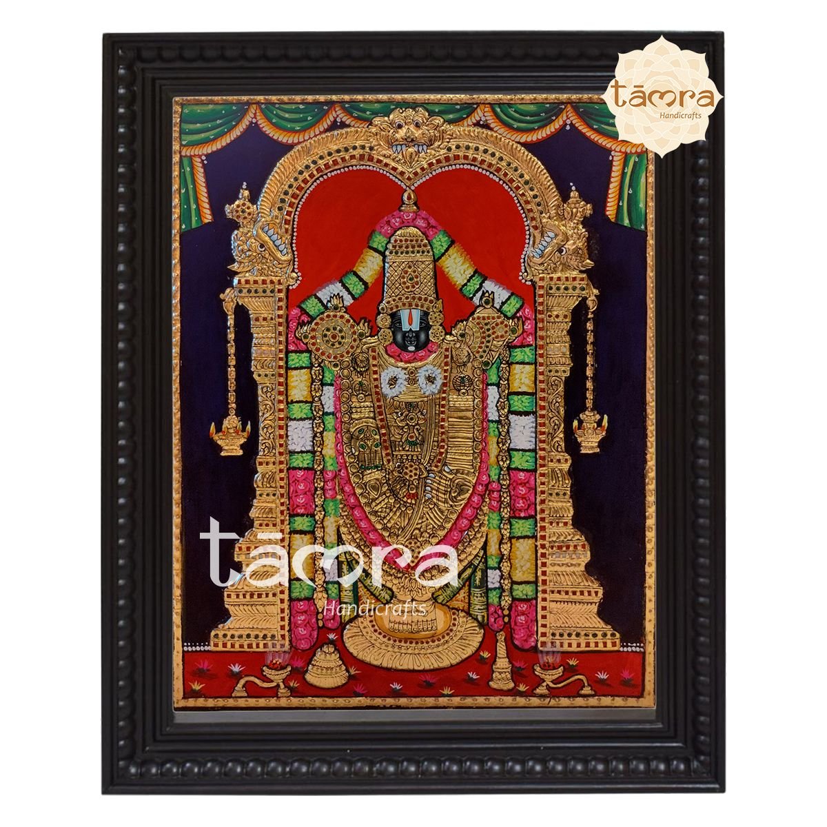 Tanjore Painting - Venkata Chalapathi Tanjore Painting