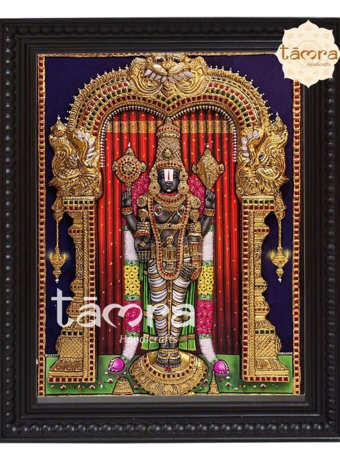 Tanjore Painting - 3D Balaji Tanjore Painting