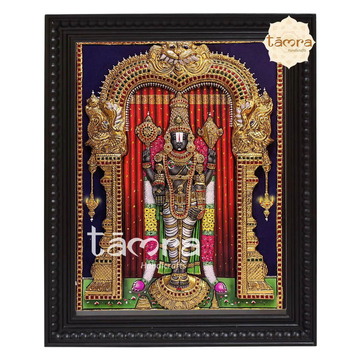 Tanjore Painting - 3D Balaji Tanjore Painting