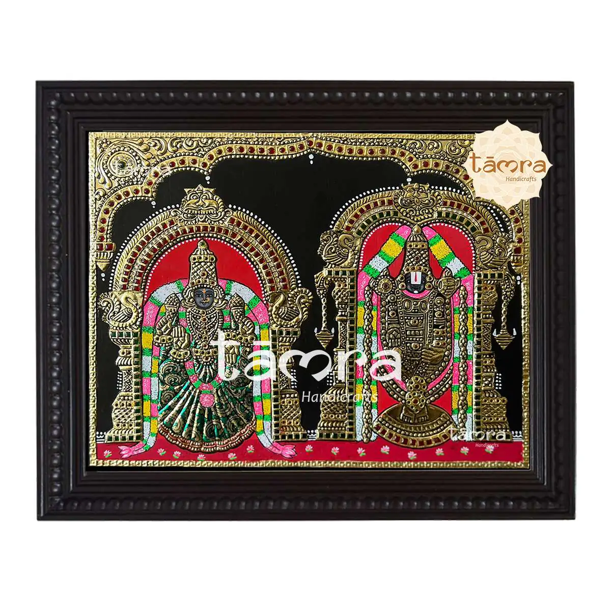 Tanjore Painting - Balaji Padmavathi
