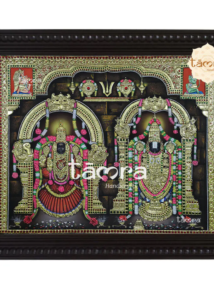 Tanjore Painting - Balaji Padmavathi Tanjore Painting