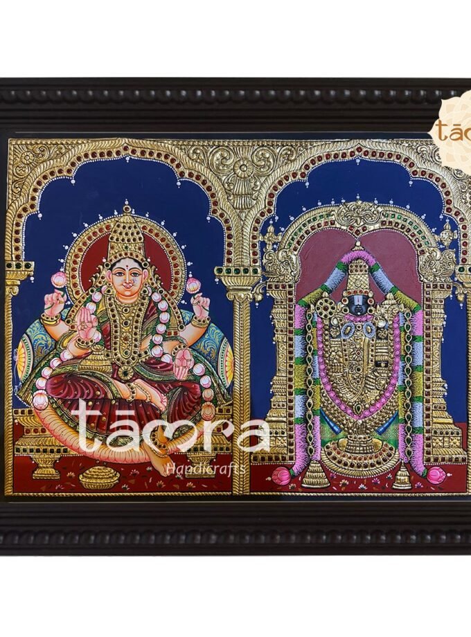 Tanjore Painting - Laxmi Balaji Tanjore Painting
