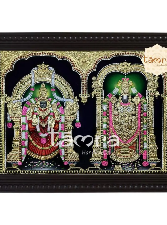Tanjore Painting - Balaji Padmavathi Tanjore Painting
