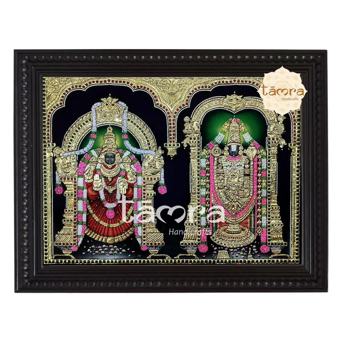 Tanjore Painting - Balaji Padmavathi Tanjore Painting