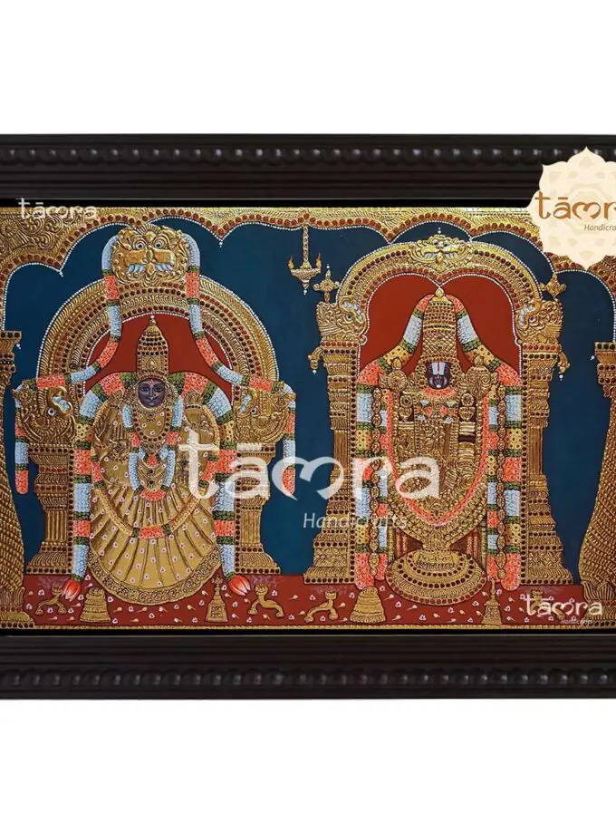 Tanjore Painting - Balaji Padmavathi