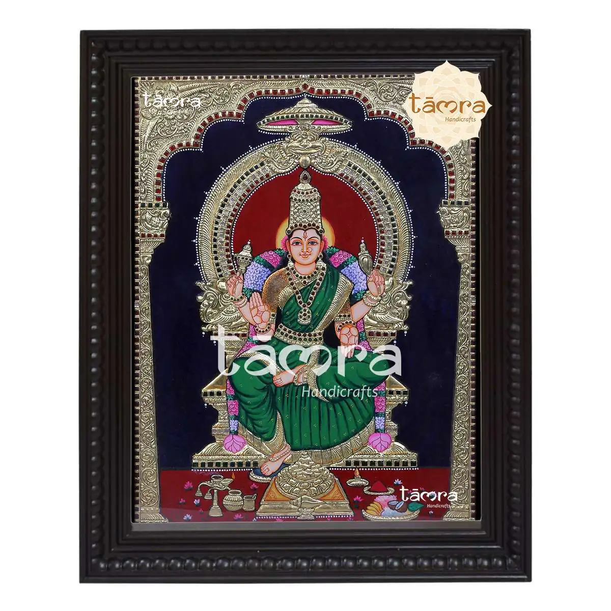 Tanjore Painting - Bhuvaneshwari Devi