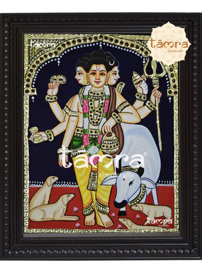 Tanjore Painting - Dattatreya
