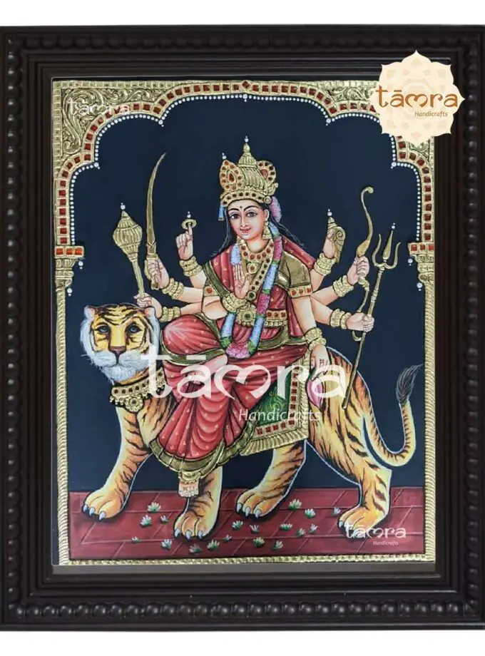 Tanjore Painting - Durgadevi Painting