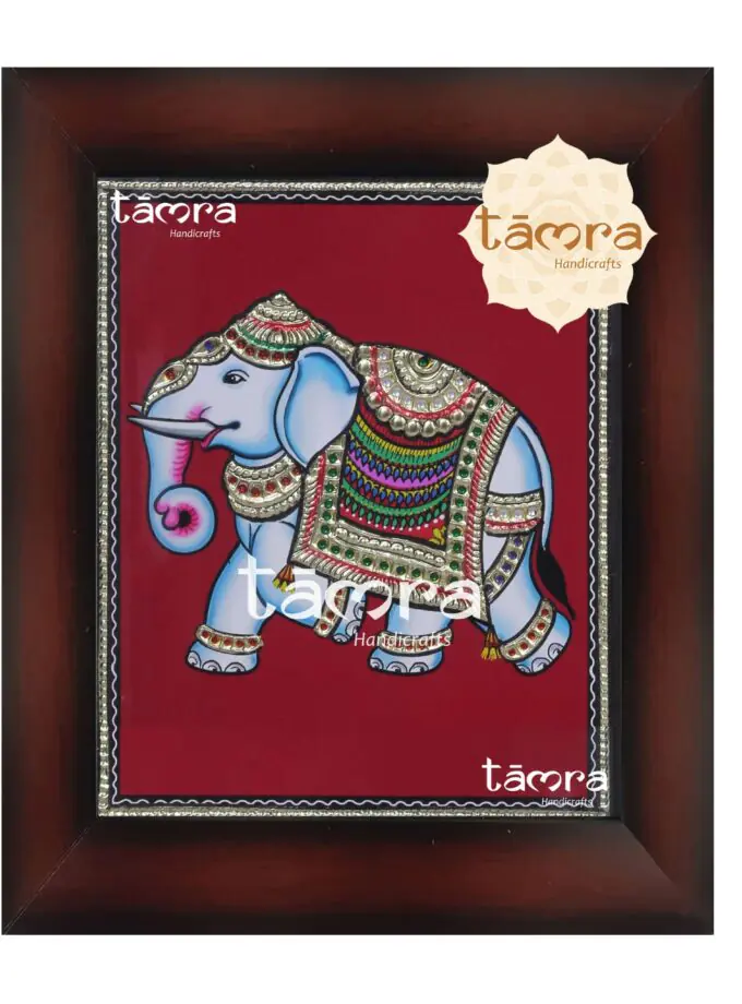 Tanjore Painting - Elephant