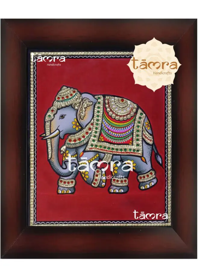 Tanjore Painting - Elephant