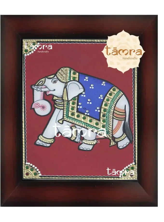 Tanjore Painting - Elephant