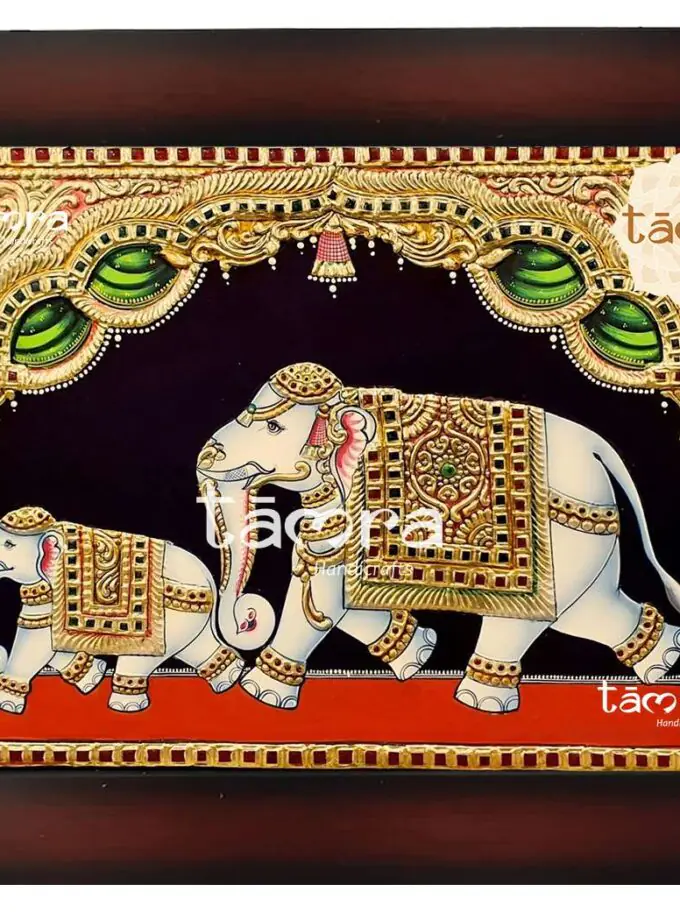 Tanjore Painting - Elephant