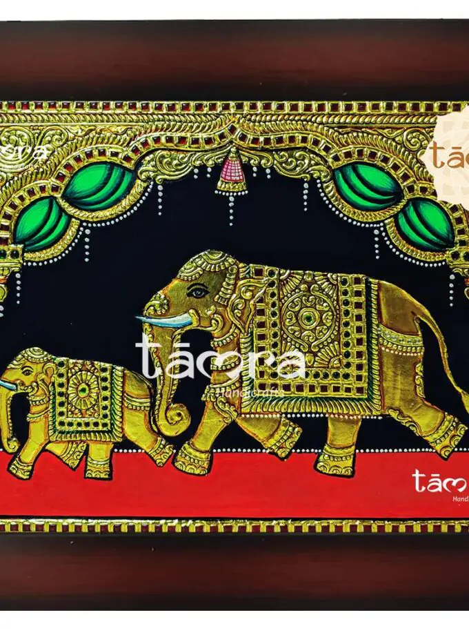 Tanjore Painting - Elephant