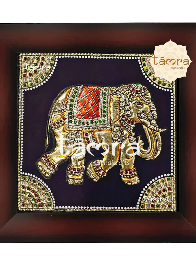 Tanjore Painting - Elephant