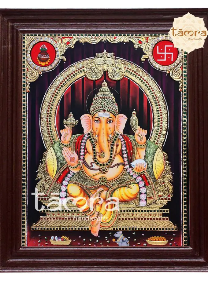 Tanjore Painting - Ganesha
