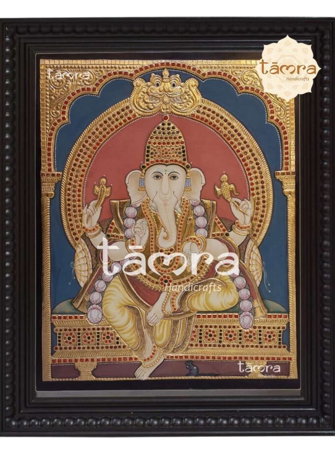 Tanjore Painting - Ganesha Antique