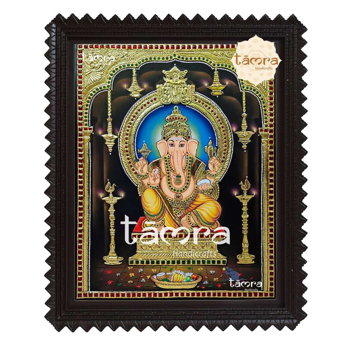 Tanjore Painting - Ganesha - Image 2