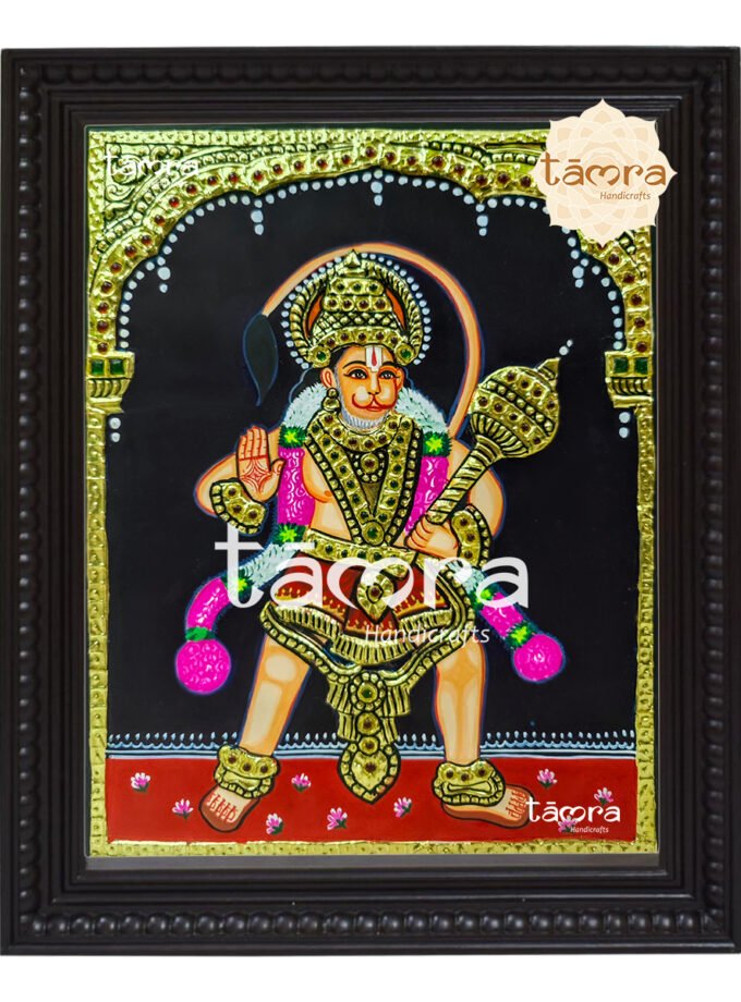 Tanjore Painting - Veera Hanuman
