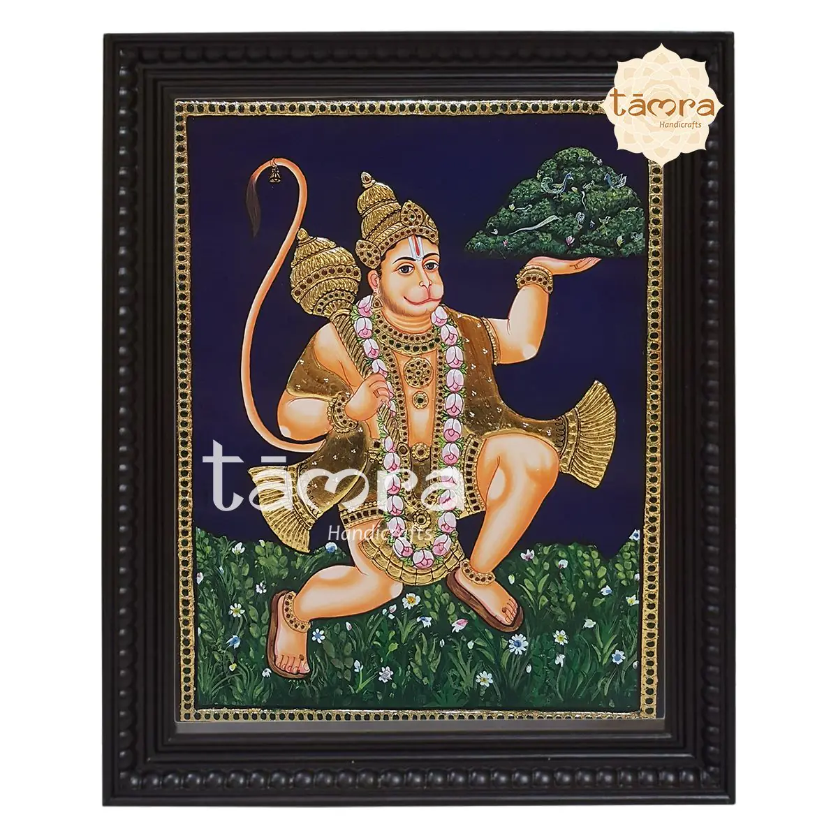 Tanjore Painting - Sanjeevini Hanuman