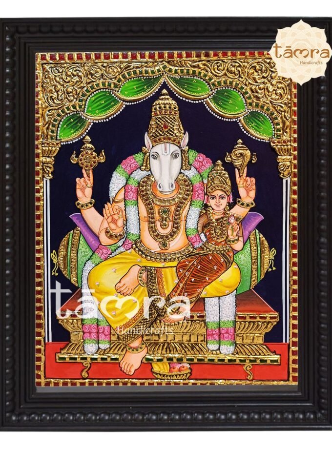 Tanjore Painting - Hayagreeva Lakshmi