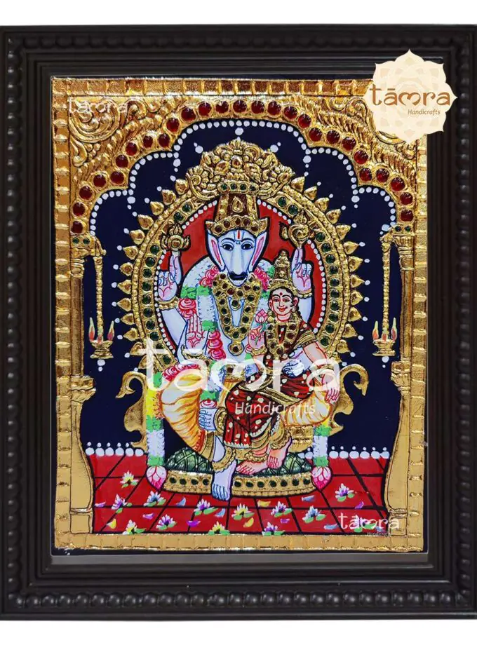 Tanjore Painting - Hayagreeva Lakshmi