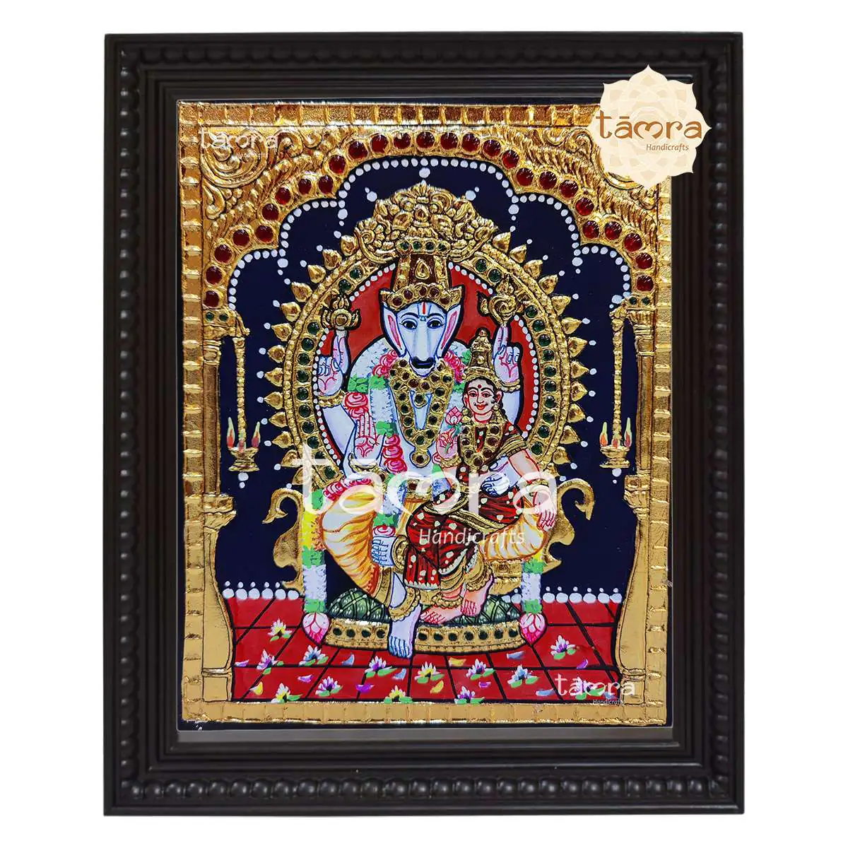 Tanjore Painting - Hayagreeva Lakshmi