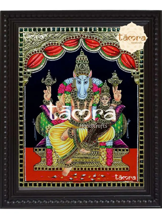 Tanjore Painting - Hayagreeva Lakshmi