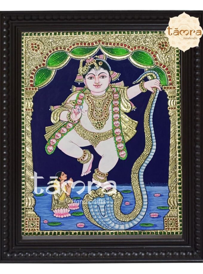 Tanjore Painting - Kalinga Krishna