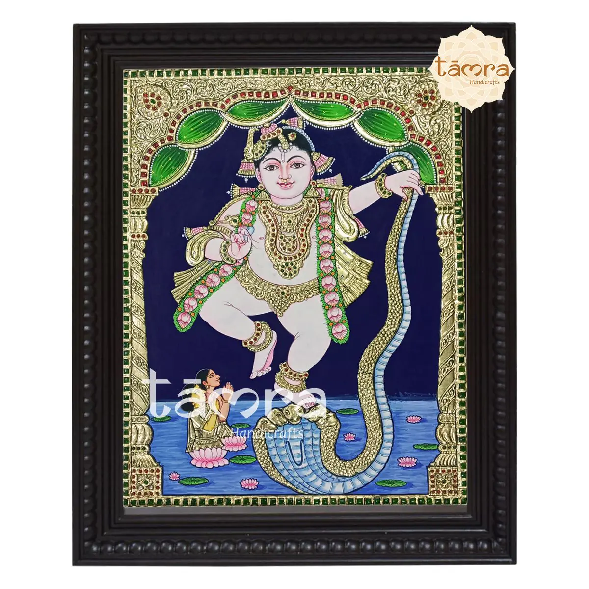 Tanjore Painting - Kalinga Krishna