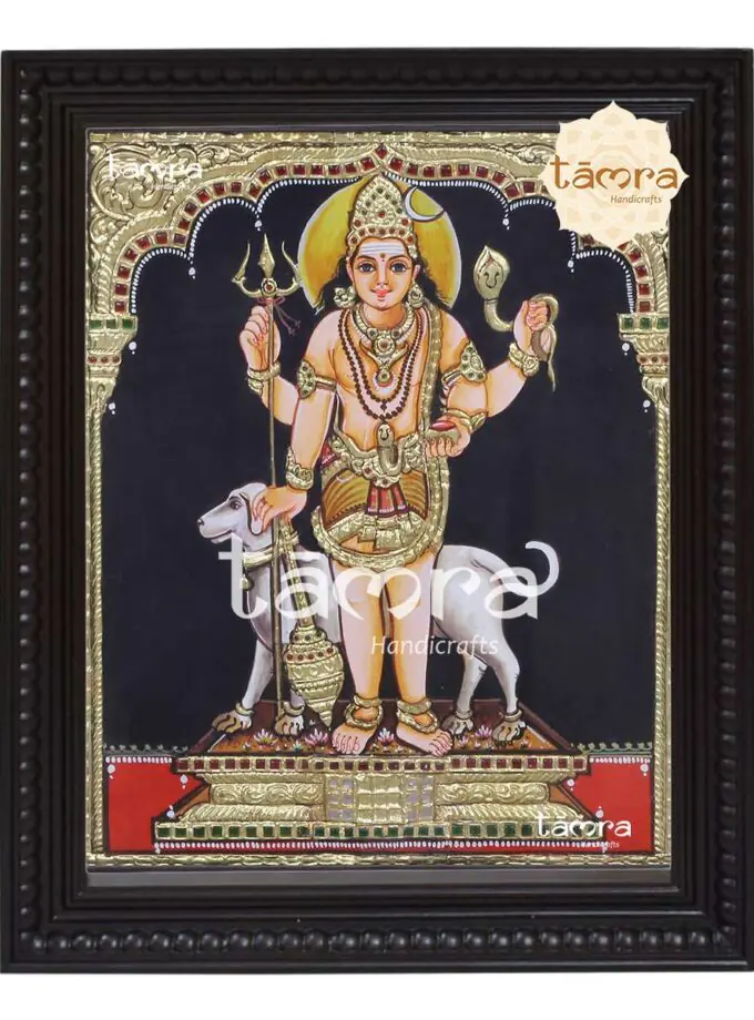 Tanjore Painting - Kala Bhairava