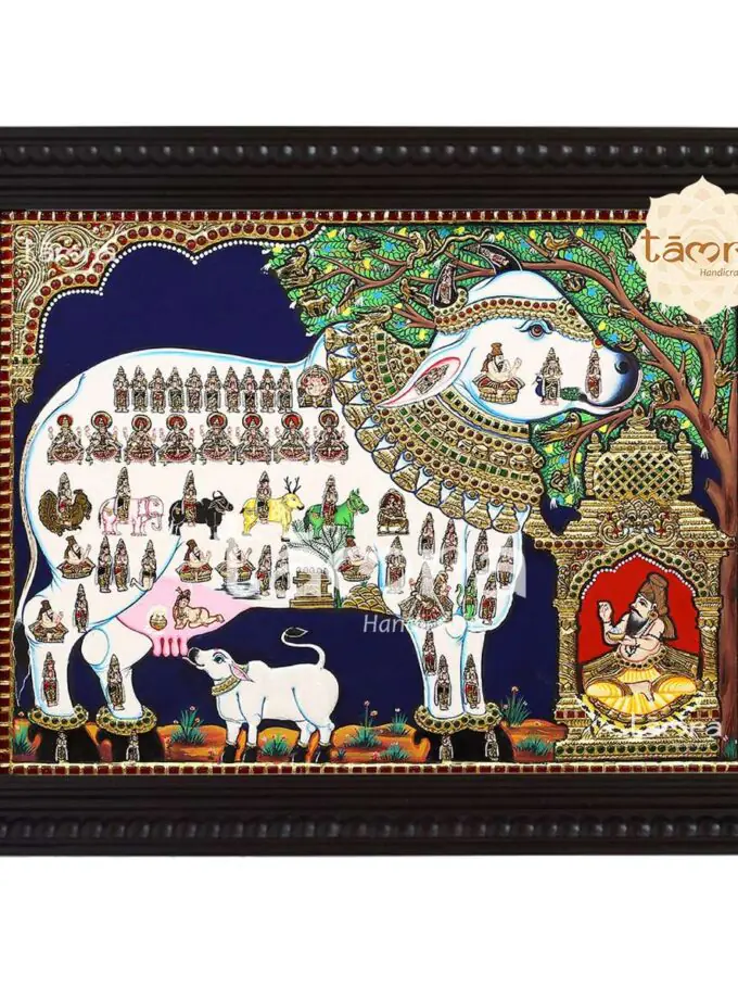 Tanjore Painting - Kamadhenu