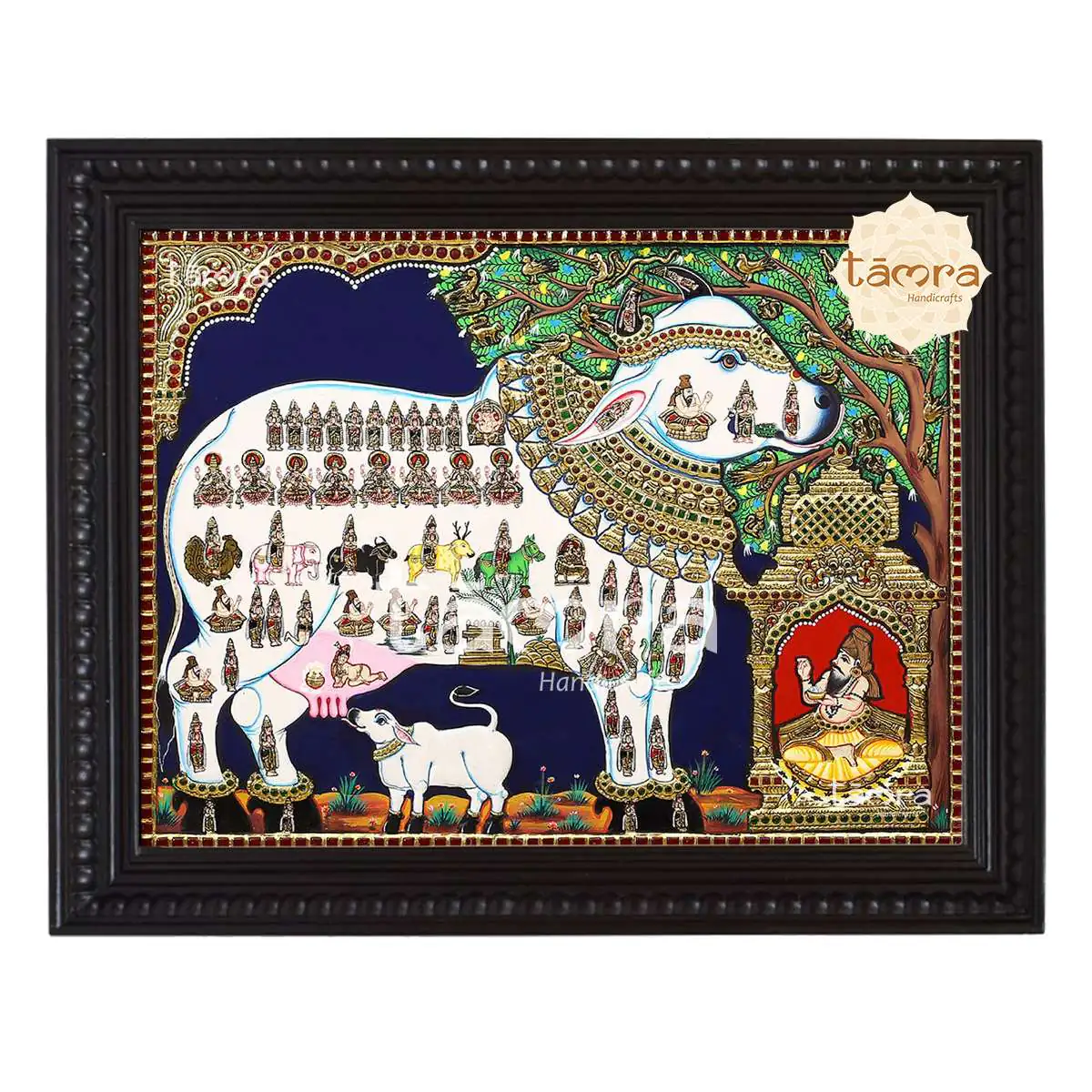 Tanjore Painting - Kamadhenu