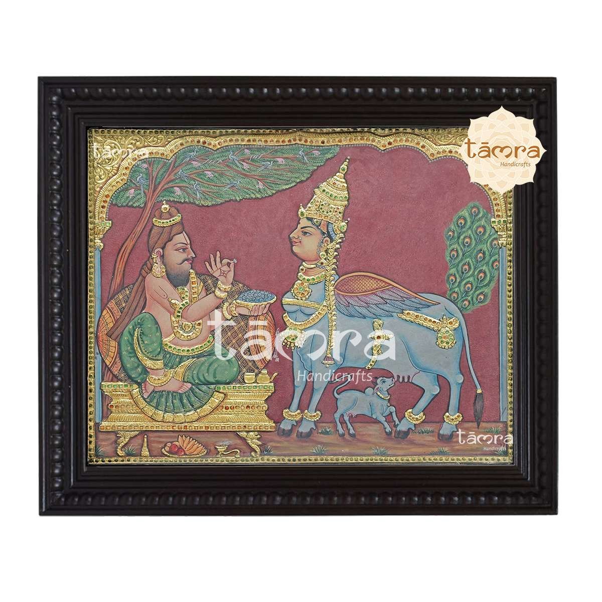 Tanjore Painting - Kamadhenu
