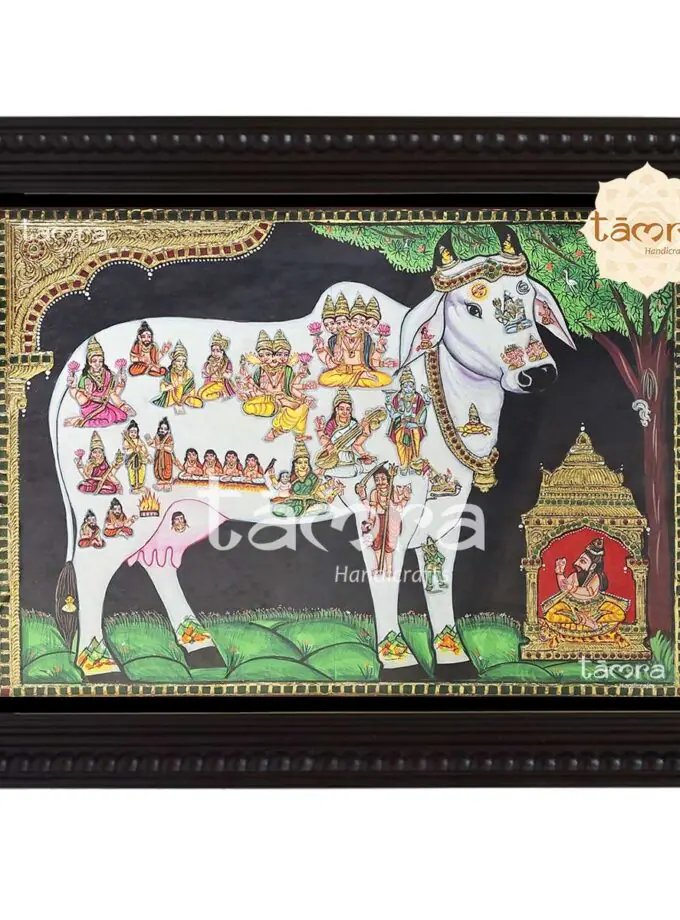 Tanjore Painting - Kamadhenu