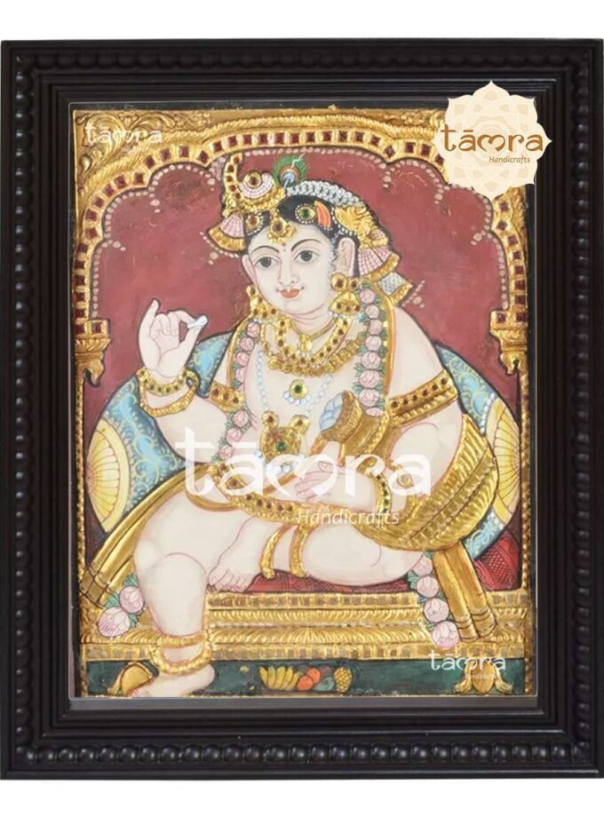 Tanjore Painting - Butter Krishna