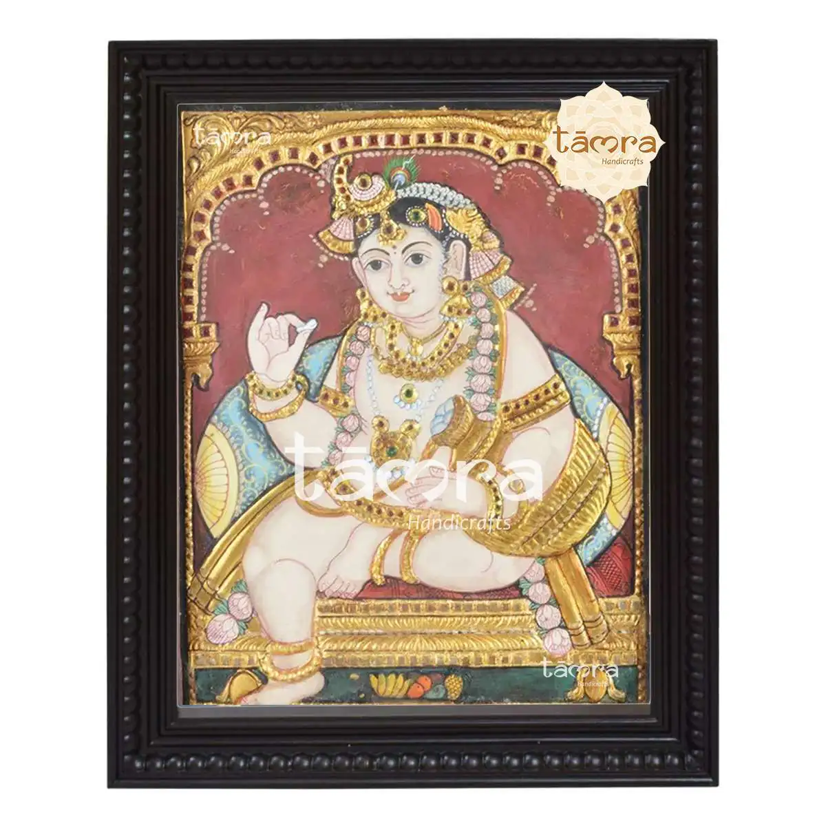 Tanjore Painting - Butter Krishna