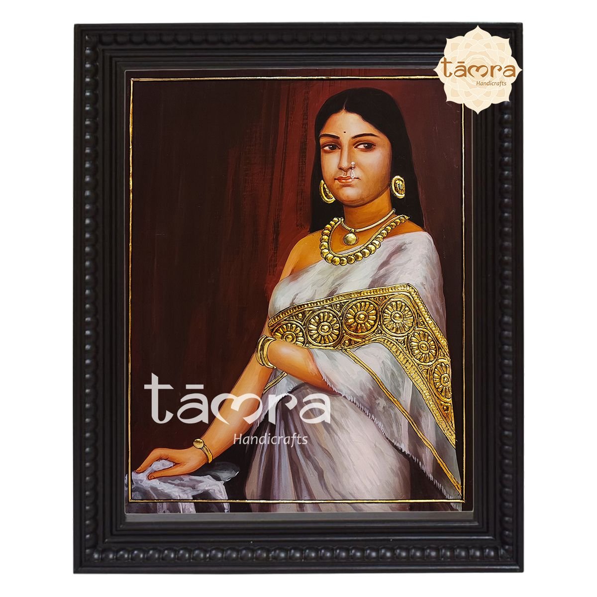 Tanjore Painting - Ravi Varma's - Kerala Royal Lady