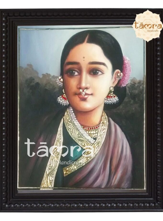 Tanjore Painting - Ravi Varma's - Radha