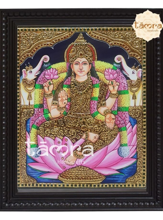 Tanjore Painting - Gaja Lakshmi