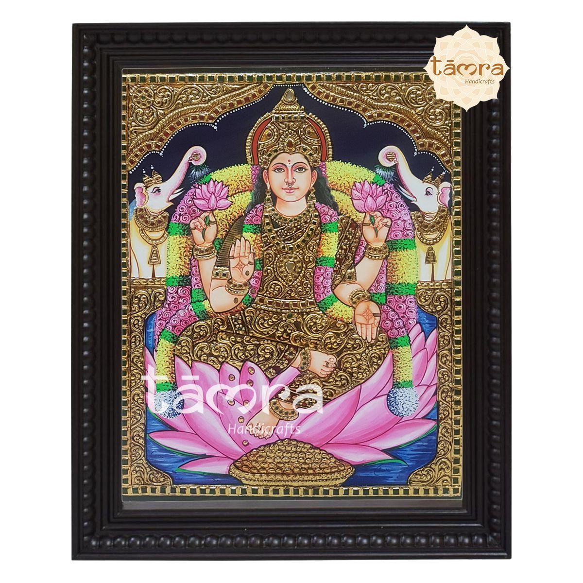 Tanjore Painting - Gaja Lakshmi