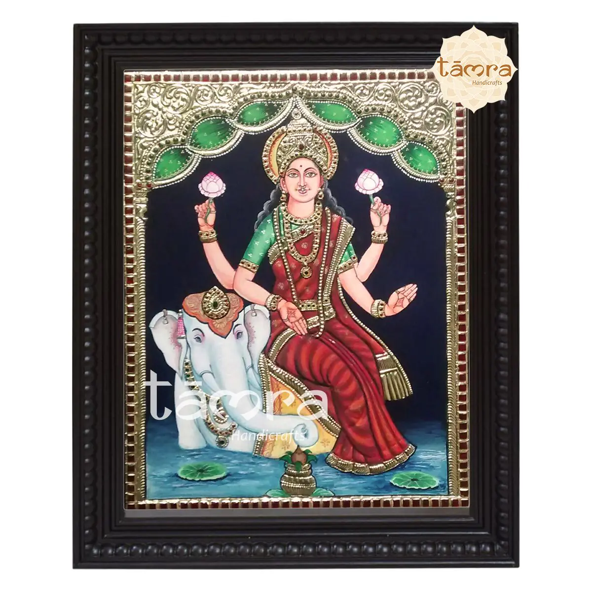 Tanjore Painting - Gaja Lakshmi